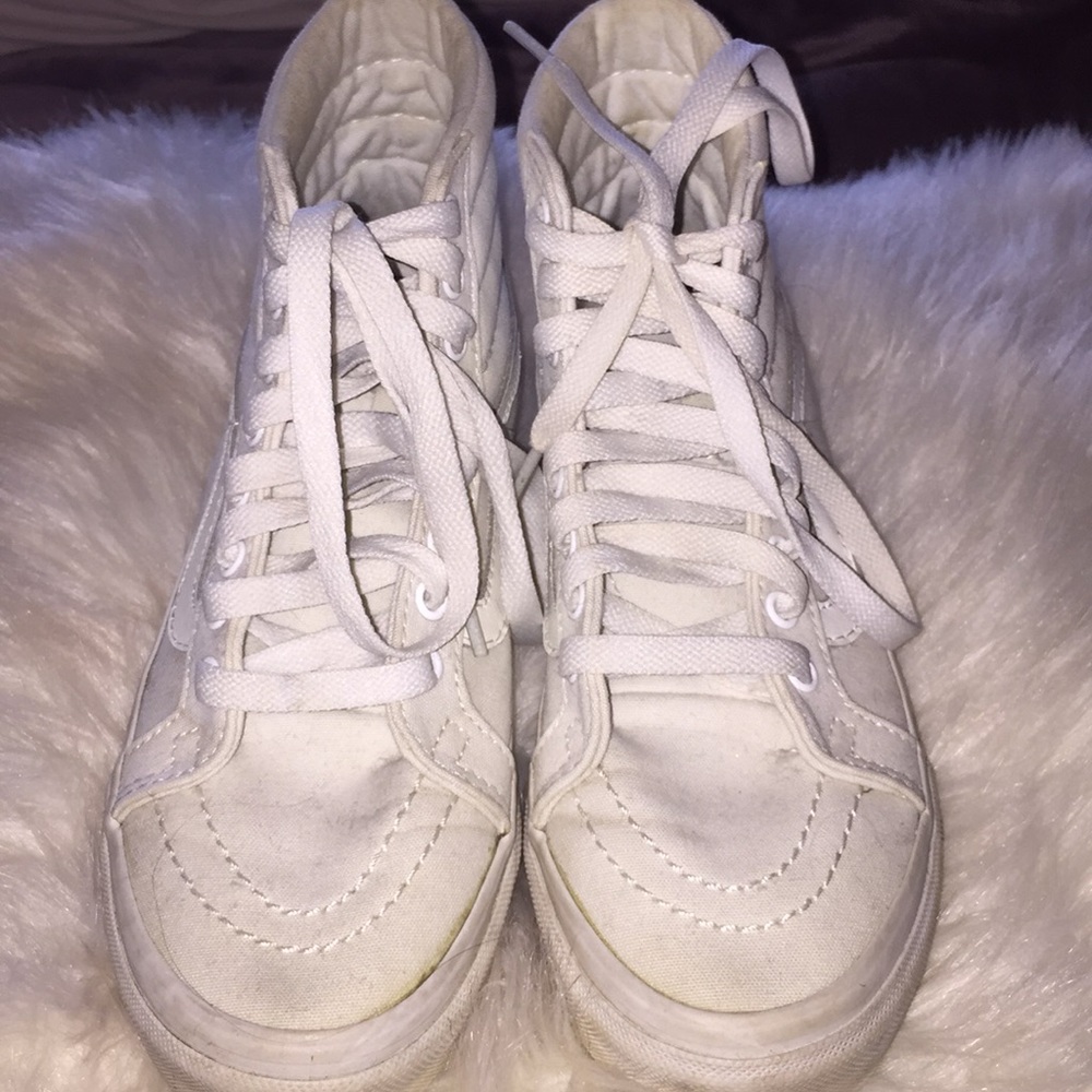 White high top Vans size 6.5